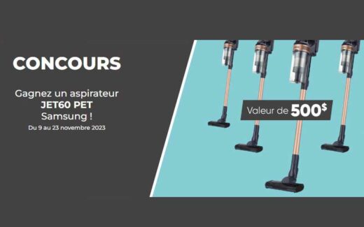 12 aspirateurs sans fil Samsung de 500$ chacun
