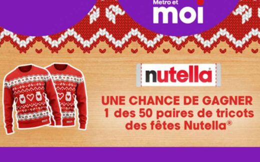 50 paires de tricots des fêtes Nutella