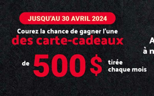 8 cartes-cadeaux épicerie de 500 $ chacune