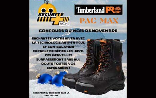 Une paire de bottes d’hiver Timberland Pro PAC-MAX