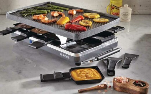 Un ensemble raclette complet de Heritage The Rock