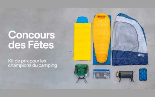 Un Kit de prix pour les champions du camping (1500 $)