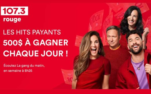 À GAGNER Jusqu'à 500$ à chaque jour