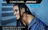 Une paire d'écouteurs Bluetooth Ultra Open Earbuds Bose