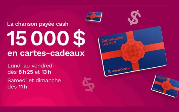 15 000 $ en cartes-cadeaux Jean-Coutu à gagner