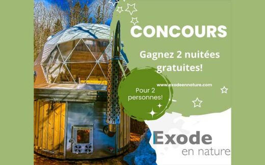 2 nuitées gratuites chez Exode en Nature