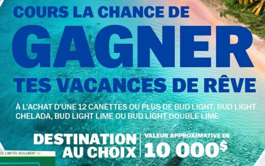 Gagne tes vacances de rêve (10 000 $)