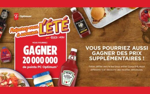 Gagnez un prix de 20 000 000 de points PC Optimum (20 000 $)