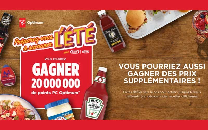 Gagnez un prix de 20 000 000 de points PC Optimum (20 000 $)