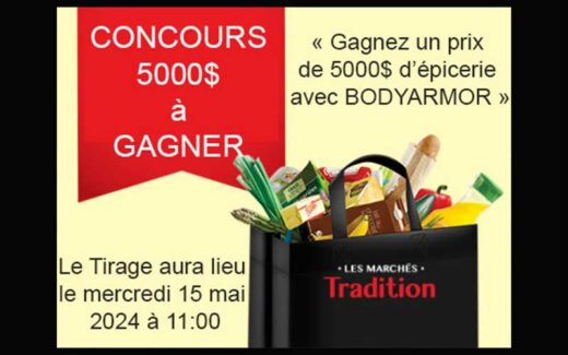 Gagnez un prix de 5000 $ d’épicerie