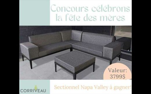 Gagnez un sectionnel « Napa Valley » de 3799 $