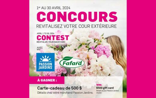 Une carte-cadeau Passion Jardins de 500 $