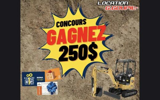 Remportez 250 $ dans la Quincaillerie de votre Choix