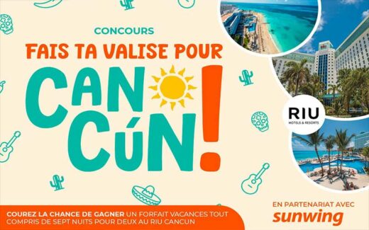 Gagnez un Forfait Vacances tout compris de 7 Nuits au Riu Cancún