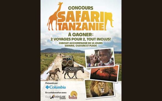 Gagnez 2 voyages Safari en Tanzanie (15 000 $ chacun)