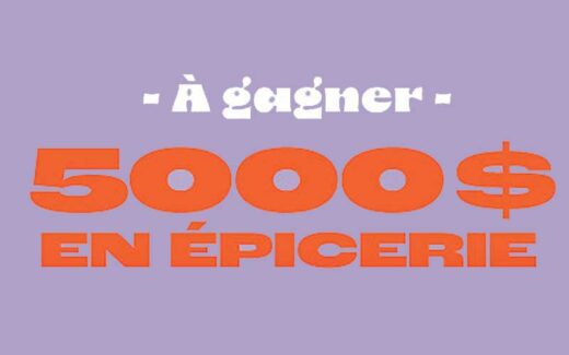 Gagnez un prix de 5000 $ en épicerie