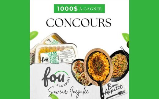 Gagnez une Carte cadeau "Fou d'la bouffe" de 1000 $