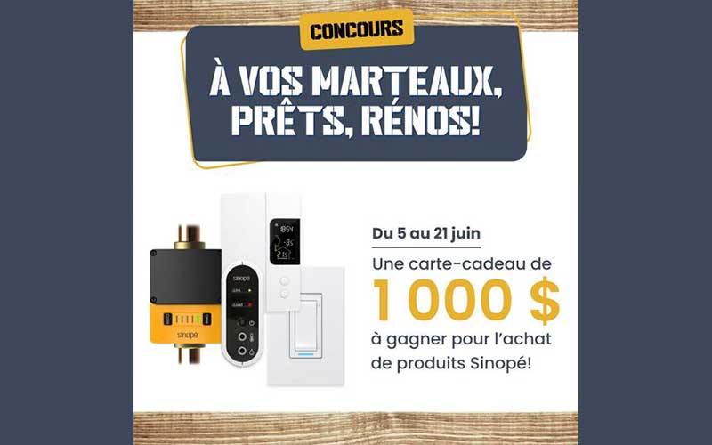 Gagnez une carte-cadeau Sinopé de 1000 $
