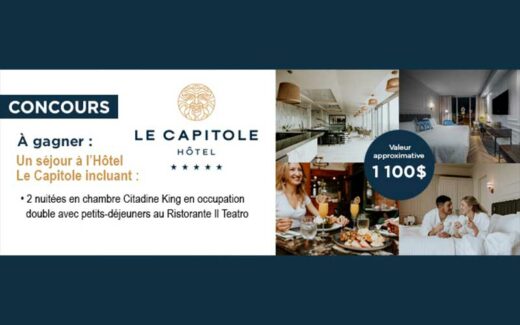 Gagnez une escapade de rêve dans le Vieux-Québec (1100 $)