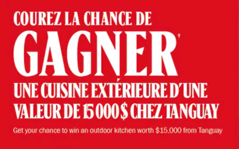 Gagnez une cuisine extérieure de 15 000 $