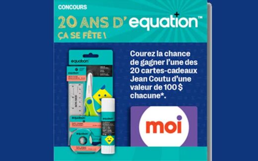 Remportez 20 cartes cadeaux Jean Coutu de 100 $ chacune