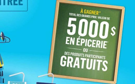 Gagnez 5 prix Epicerie de 1000 $ chacun