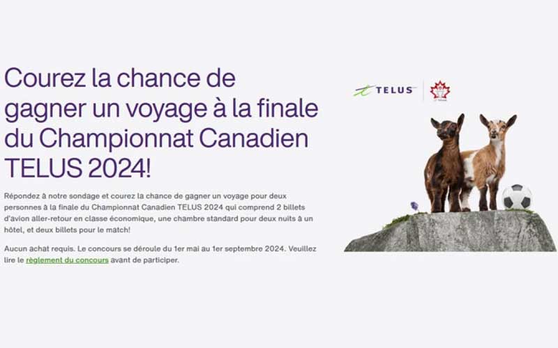 Gagnez un voyage à la finale du Championnat TELUS (6000 $)