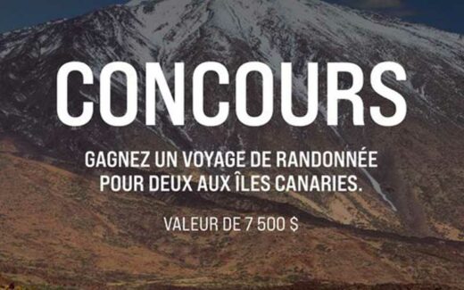 Gagnez un voyage pour deux aux îles Canaries (7500 $)