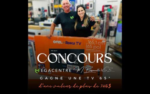 Gagnez une TV 65’’ de 745 $