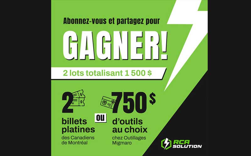 Gagnez une carte cadeau Outillages Migmaro de 750 $