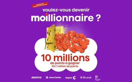 Gagnez 10 lots de 1 000 000 de points (8000 $ chacun)