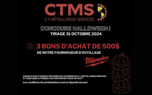 Gagnez 3 bons d'achat Milwaukee de 500 $ chacun