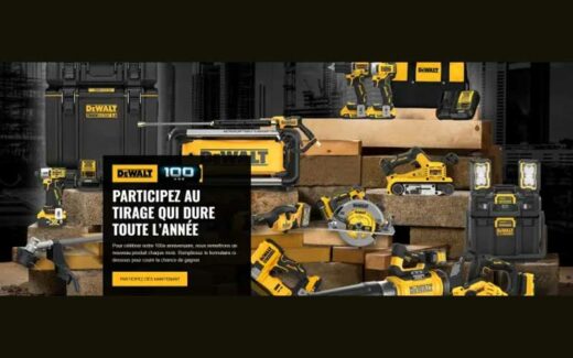 Gagnez des outils Dewalt