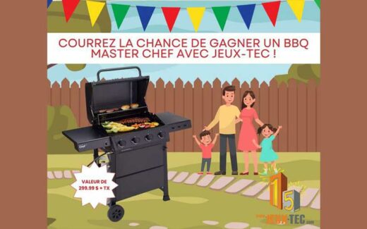 Gagnez un BBQ Master Chef de 34 000 BTU