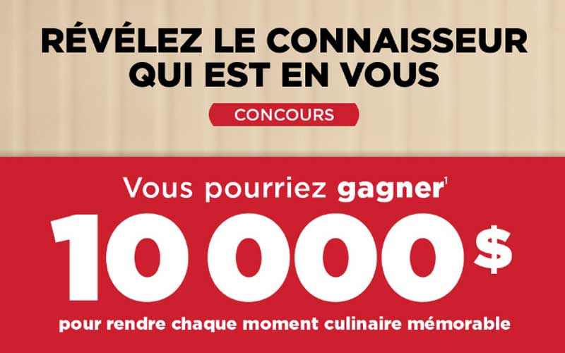 Gagnez un chèque de 10 000 $ CAD