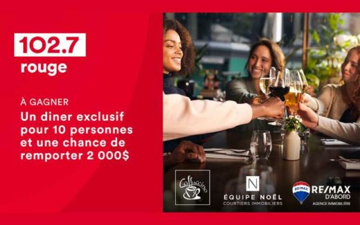 Gagnez un diner exclusif pour 10 personnes (2000 $)