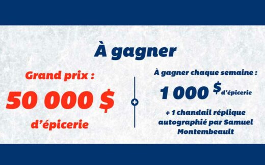 Gagnez un grand prix de 50 000 $ d'épicerie