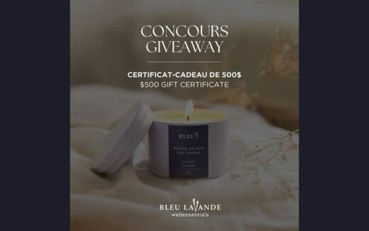 Gagnez une carte-cadeau Bleu Lavande de 500 $