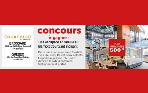 Gagnez une escapade en famille au Marriott Courtyard