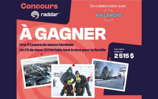 Gagnez 3 forfaits au Mont Avalanche d’une valeur de 2515 $