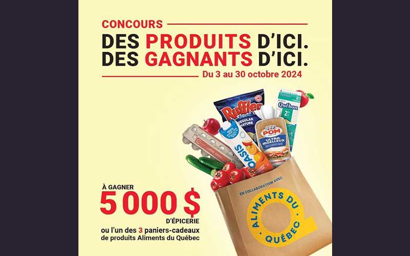 Gagnez 5 000 $ en épicerie