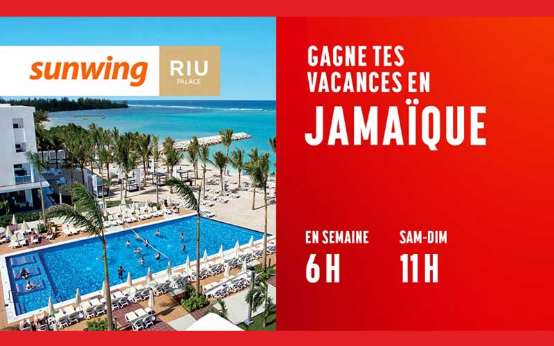Gagnez 6 voyages en Jamaïque avec Sunwing