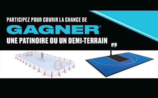 Gagnez Une patinoire ou un demi-terrain de basketball (11640$ - 21496$)