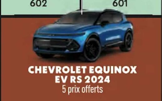 Gagnez un Chevrolet Equinox EV 3RS 2024