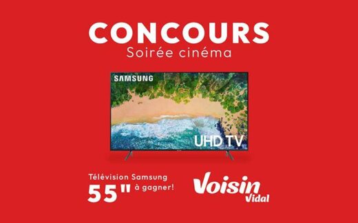 Gagnez un Samsung 55 pouces Crystal UHD 4K LED TV