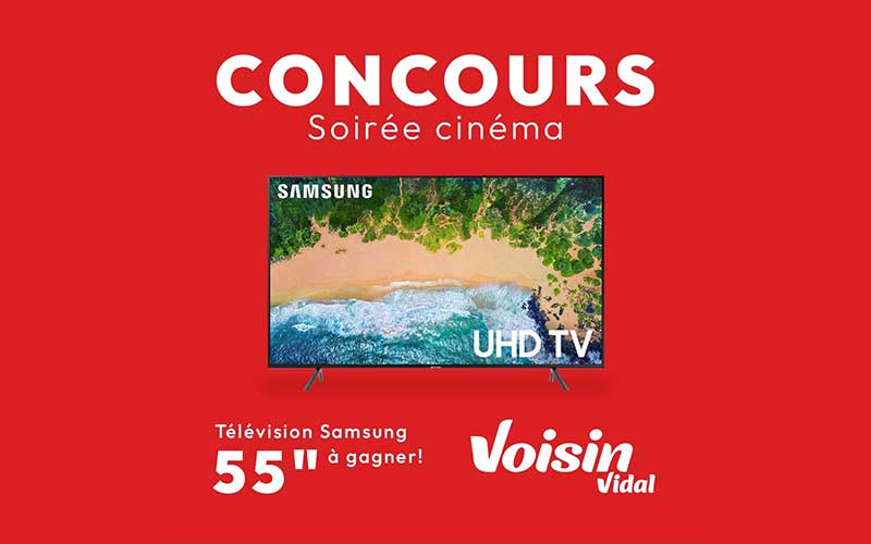 Gagnez un Samsung 55 pouces Crystal UHD 4K LED TV