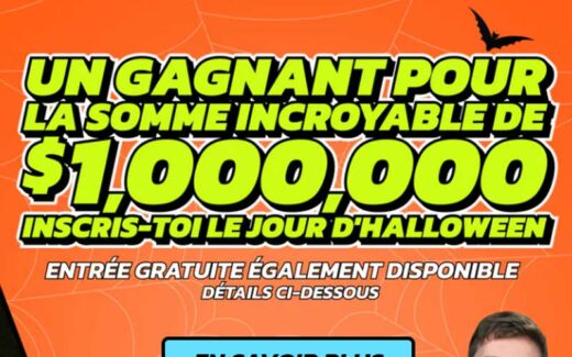 Gagnez un prix de 1 000 000 $ en argent comptant
