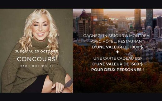 Gagnez un séjour de 1000 $ + carte-cadeau BSF de 1500 $
