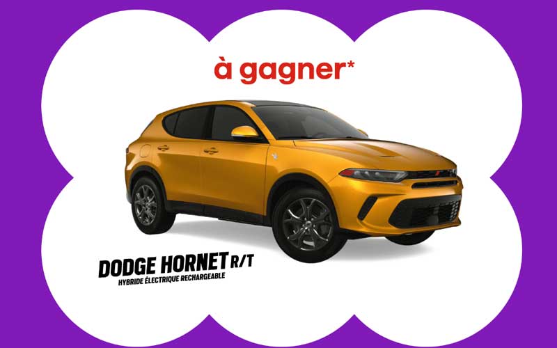 Gagnez un véhicule Dodge Hornet R/T 2024 (63640 $)