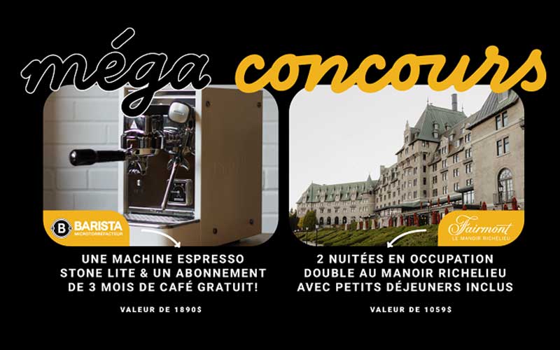 Gagnez une machine espresso Stone Lite (1890 $)